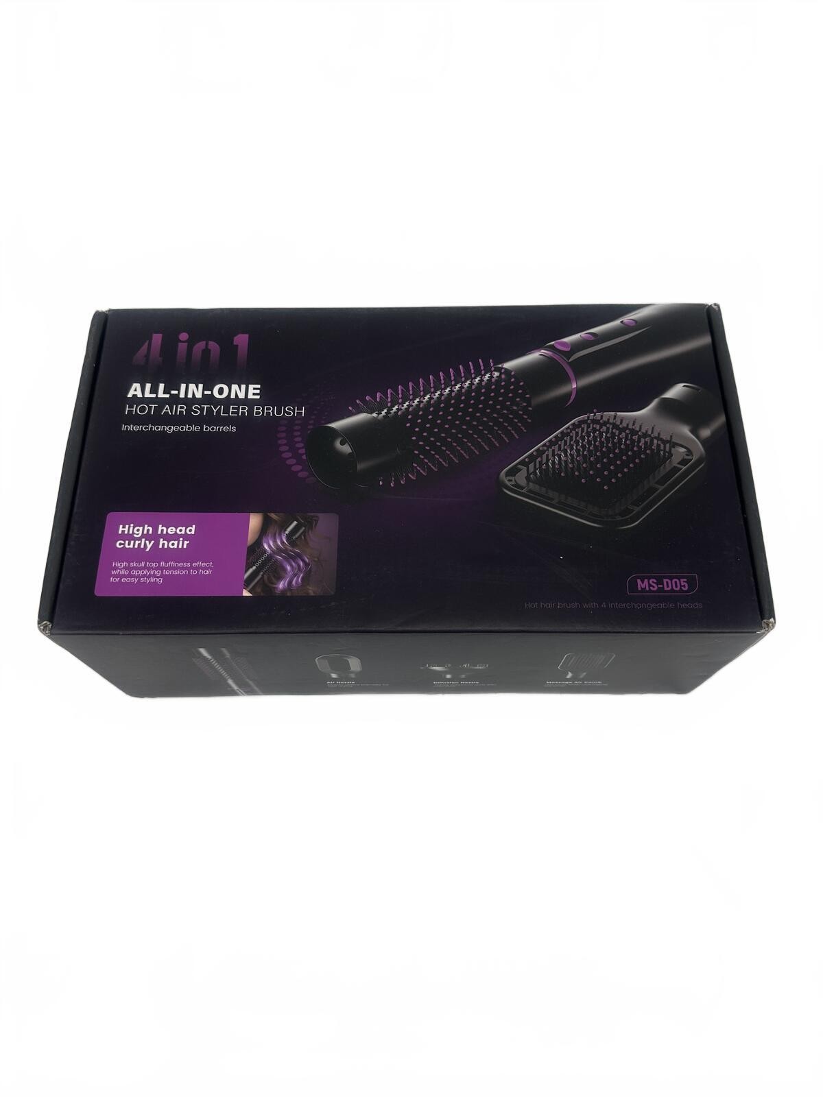 NIB 4-in-1 Hot Air Styler Brush MS-005 Blow Dryer Volumizer Set