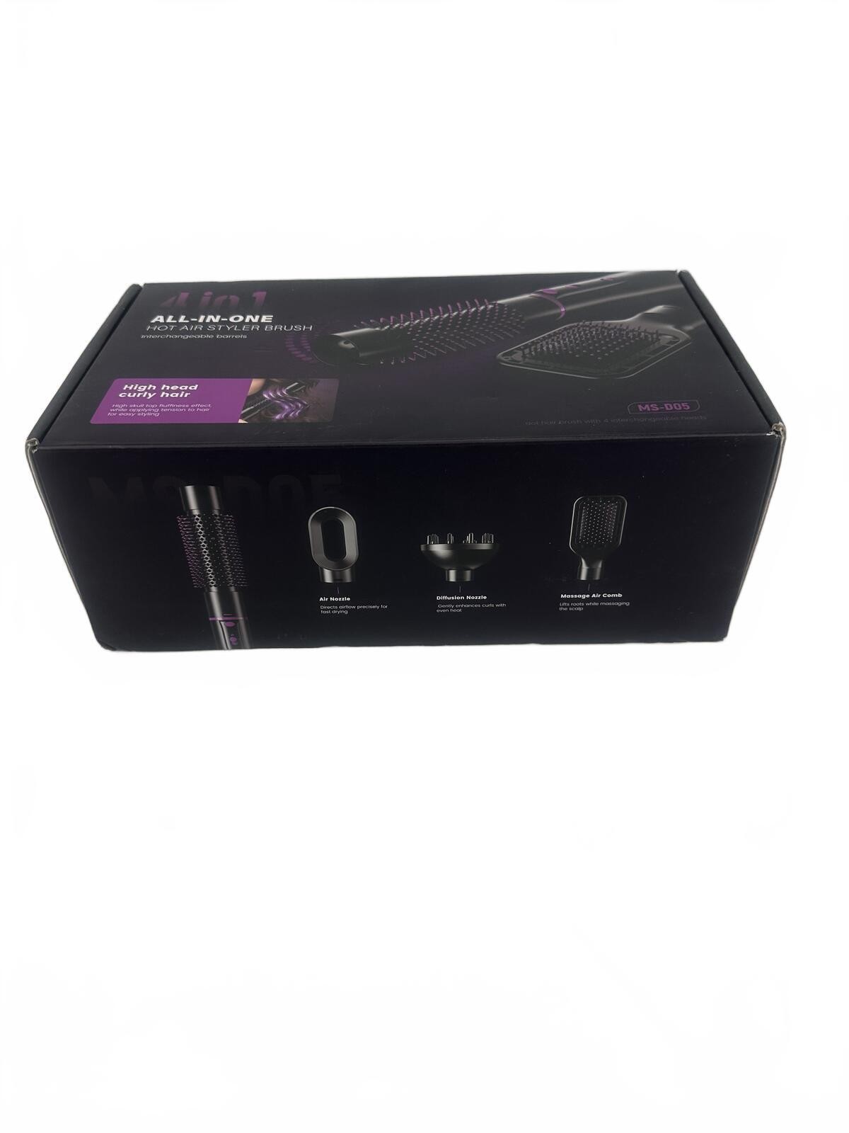 NIB 4-in-1 Hot Air Styler Brush MS-005 Blow Dryer Volumizer Set - photo 2