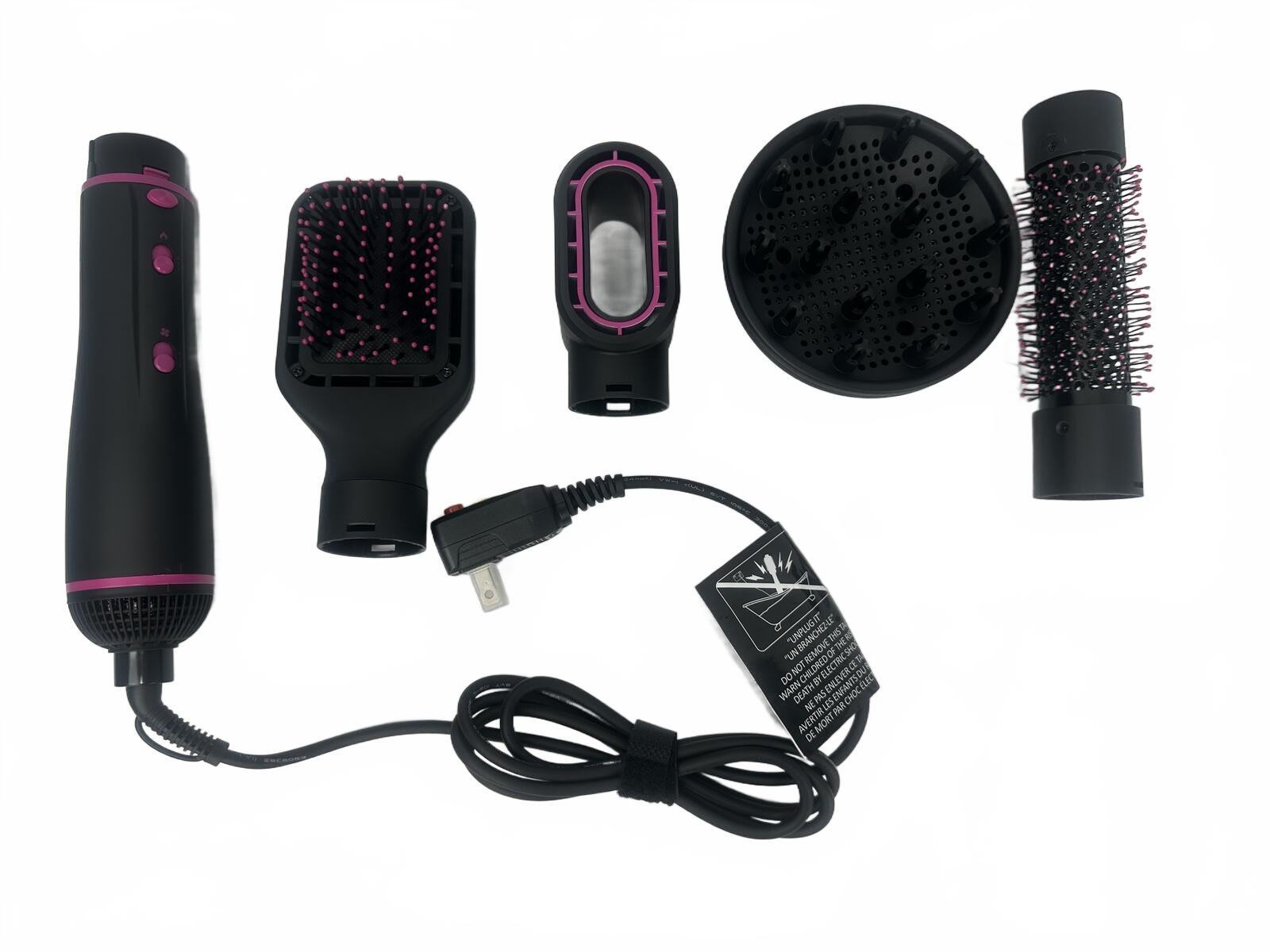 NIB 4-in-1 Hot Air Styler Brush MS-005 Blow Dryer Volumizer Set - photo 4