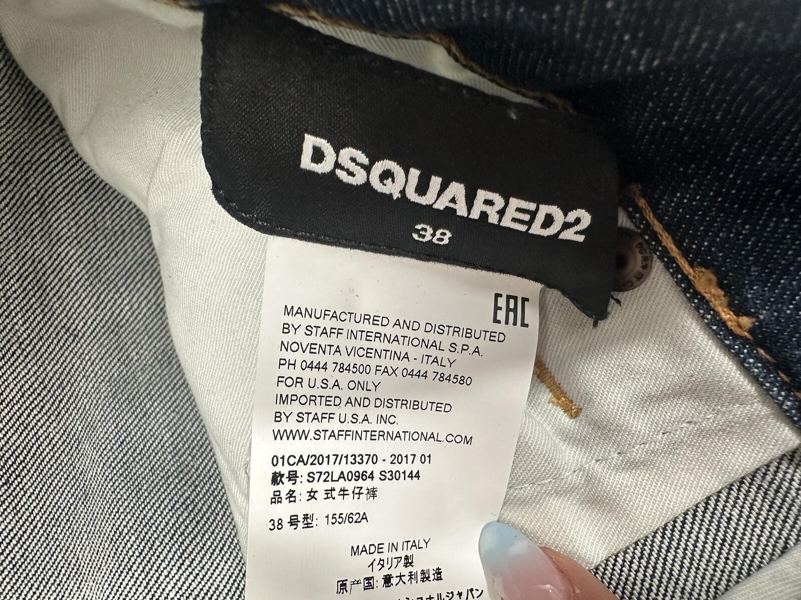 Dsquared2 Cool Girl Jean Embroidered Lightning Bolt IT38 - photo 5