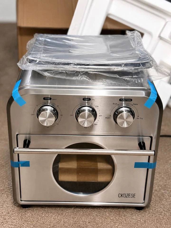 Brand New Stainless Steel Air Fryer / Toaster / Oven – 14Qt – 4-