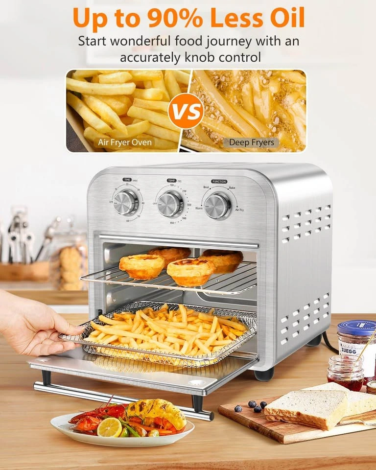 Brand New Stainless Steel Air Fryer / Toaster / Oven – 14Qt – 4- - photo 3