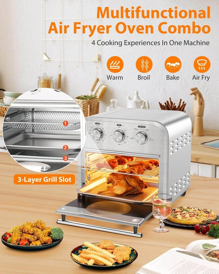 Brand New Stainless Steel Air Fryer / Toaster / Oven – 14Qt – 4- - photo 5