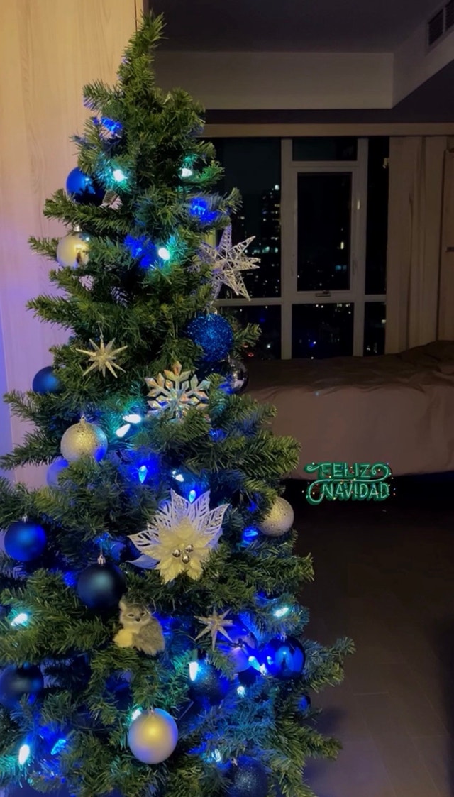 Artificial Christmas Tree with Decorations