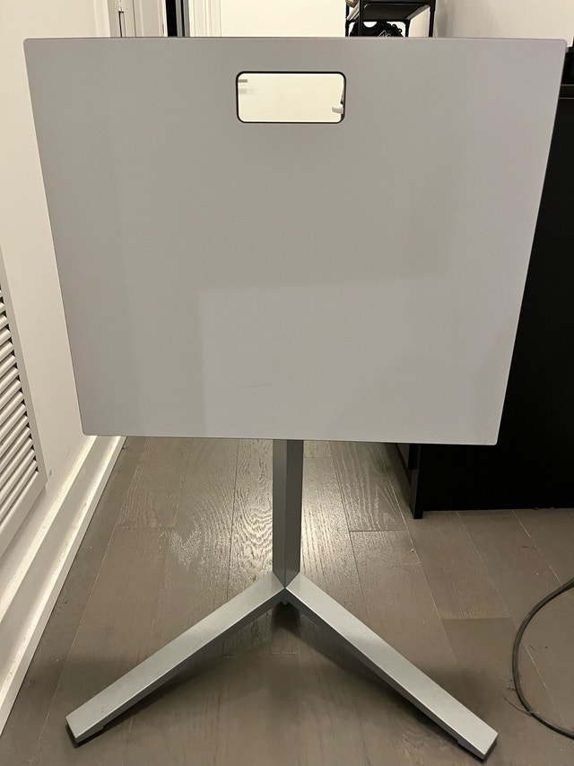 Modern Folding Table / Compact Work Desk – White Top - photo 2
