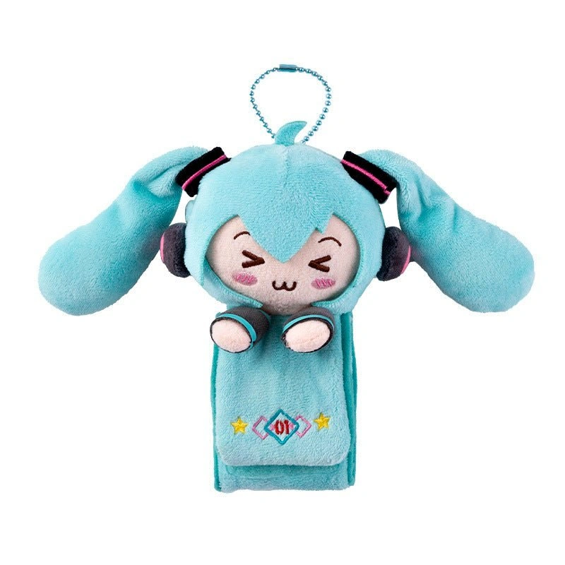 Moeyu Hatsune Miku Plush Makeup Mirror Keychain & Bracelet
