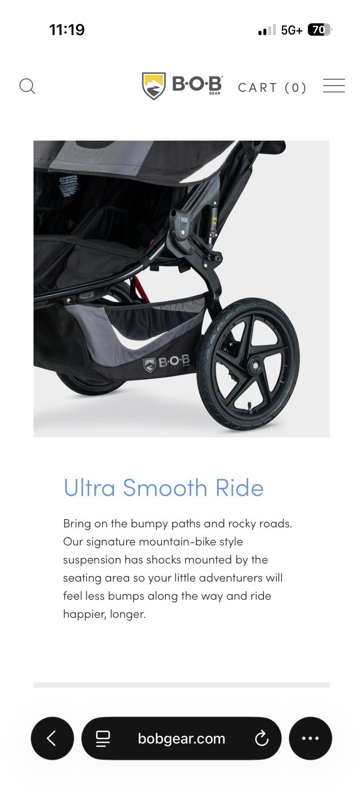 New BOB Revolution Flex 3.0 Duallie Jogging Stroller - photo 3