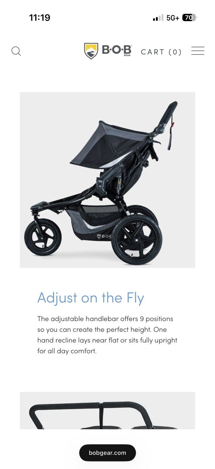 New BOB Revolution Flex 3.0 Duallie Jogging Stroller - photo 4