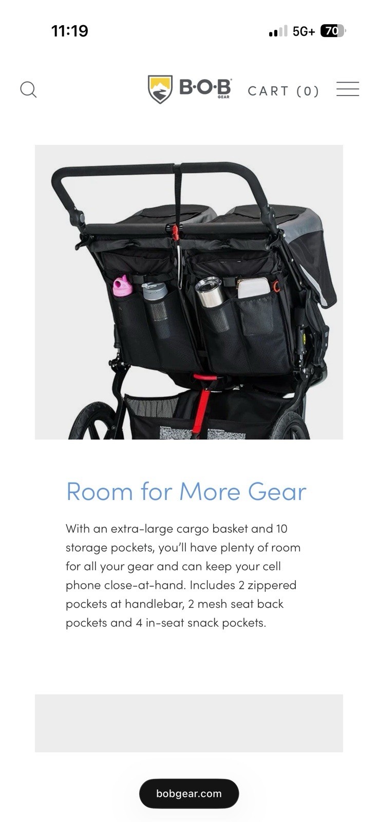 New BOB Revolution Flex 3.0 Duallie Jogging Stroller - photo 5