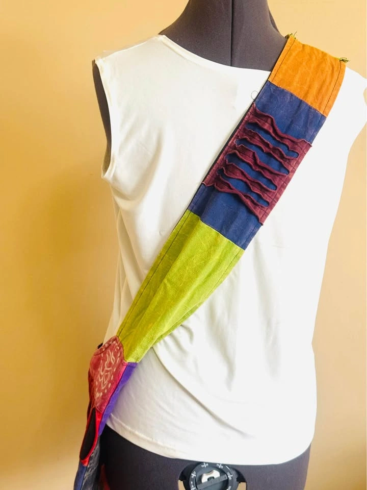 CANADA Bohemian Multicolor Crossbody Sling Bag, Made In Nepal - photo 4