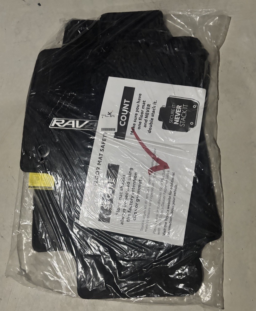 Toyota OEM RAV4 Plush Carpet Floor Mats Genuine Factory Replacem