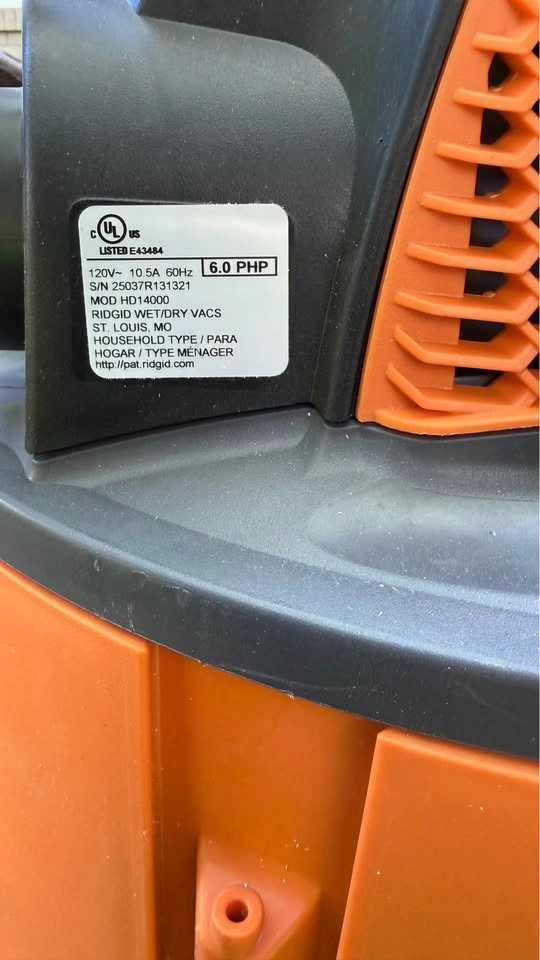 RIDGID 53L (14 Gallon) 6.0 Peak HP NXT Wet Dry Shop Vacuum - photo 5