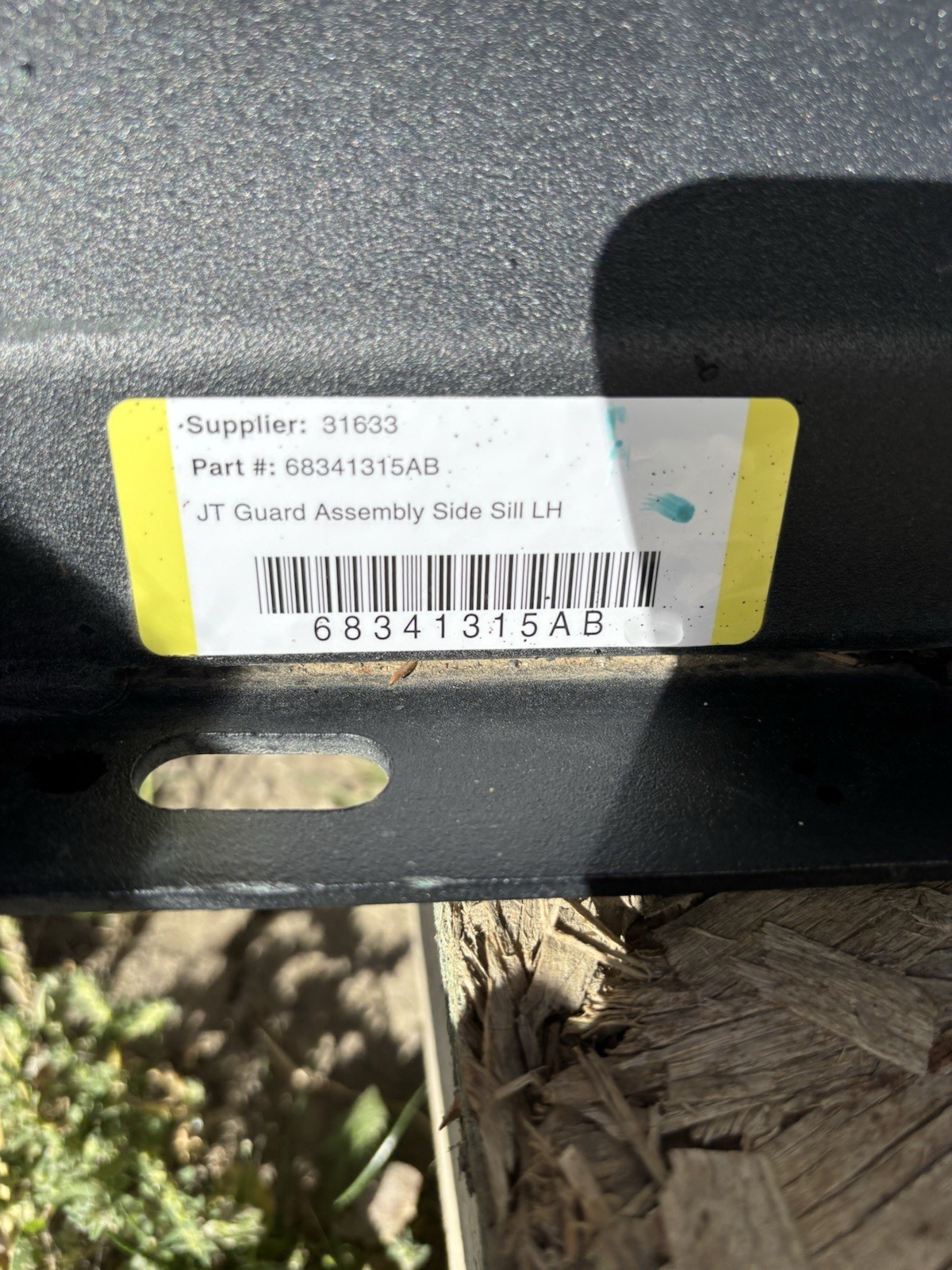 JEEP WRANGLER Body Side Sill SET Left AND Right 68341315ab