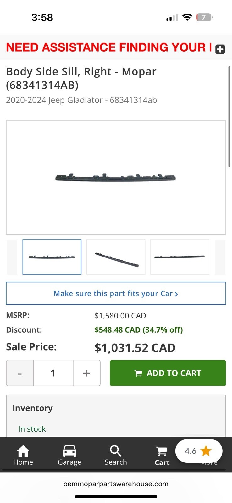 JEEP WRANGLER Body Side Sill SET Left AND Right 68341315ab - photo 3