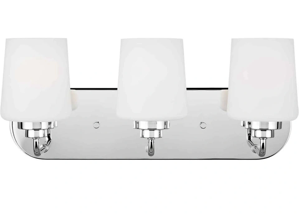 Sea Gull Lighting Windom 3-Light Bath Vanity Chrome
