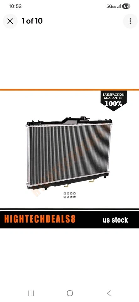 Aluminum Radiator For 1998-2002 Toyota Corolla 1.8L