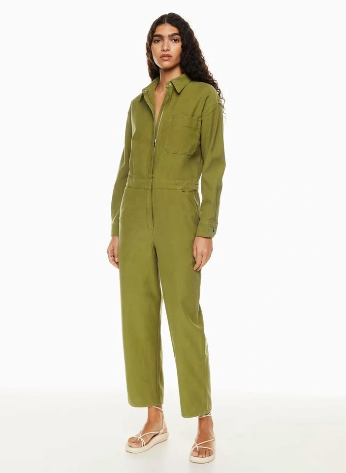 Size M Wilfred Free Kal Jumpsuit in Bancha Green - photo 3