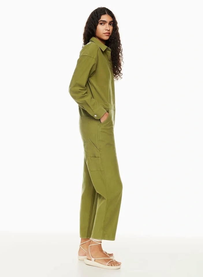 Size M Wilfred Free Kal Jumpsuit in Bancha Green - photo 4
