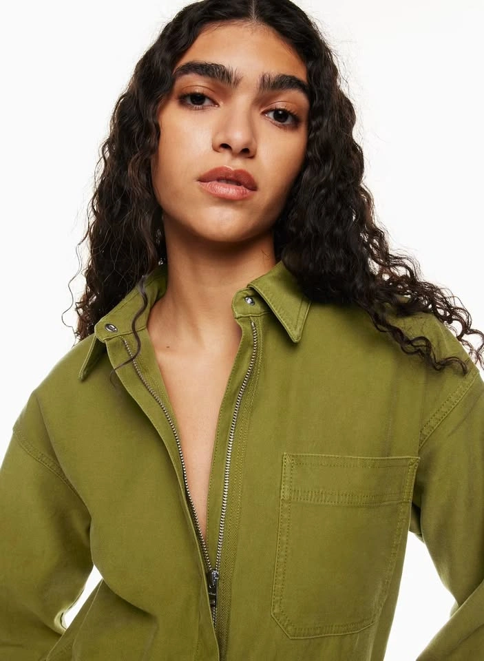 Size M Wilfred Free Kal Jumpsuit in Bancha Green - photo 5