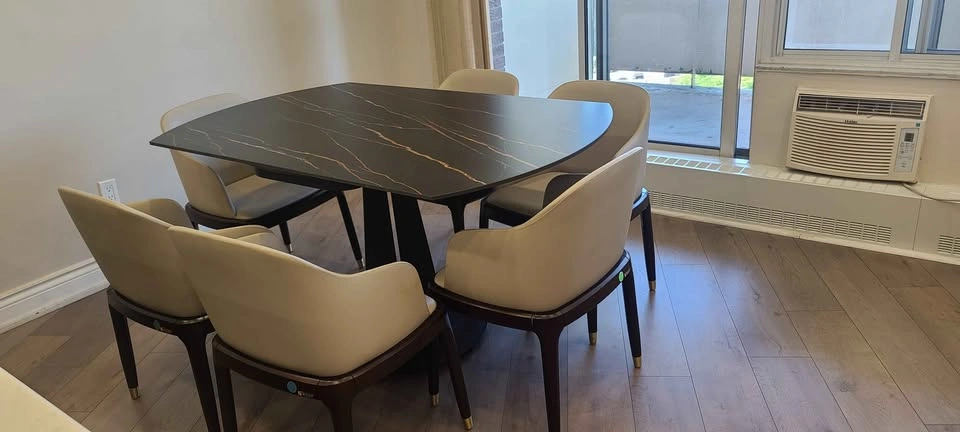 Modern Extendable Dining Table – Seats 6 | Rectangle to Round - photo 5