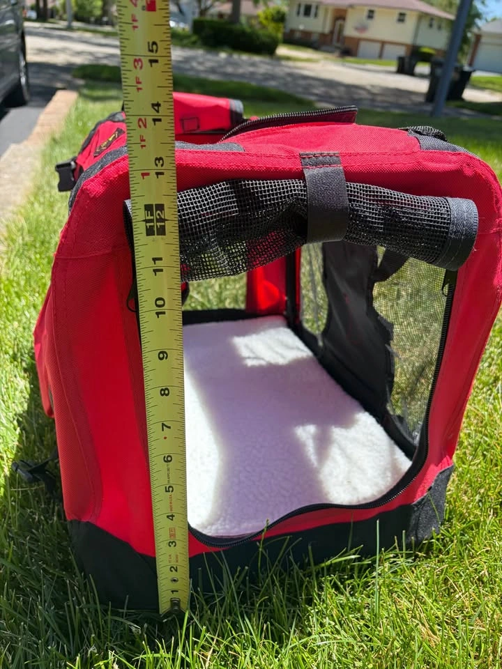 Foldable pet carrier for dog or cat - photo 2