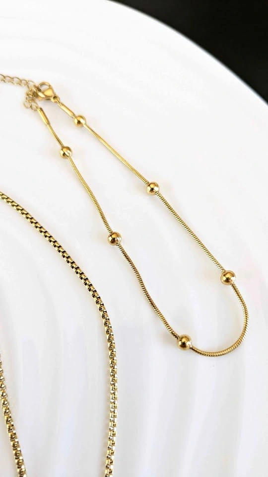 18k gold plated 5-piece jewelry set