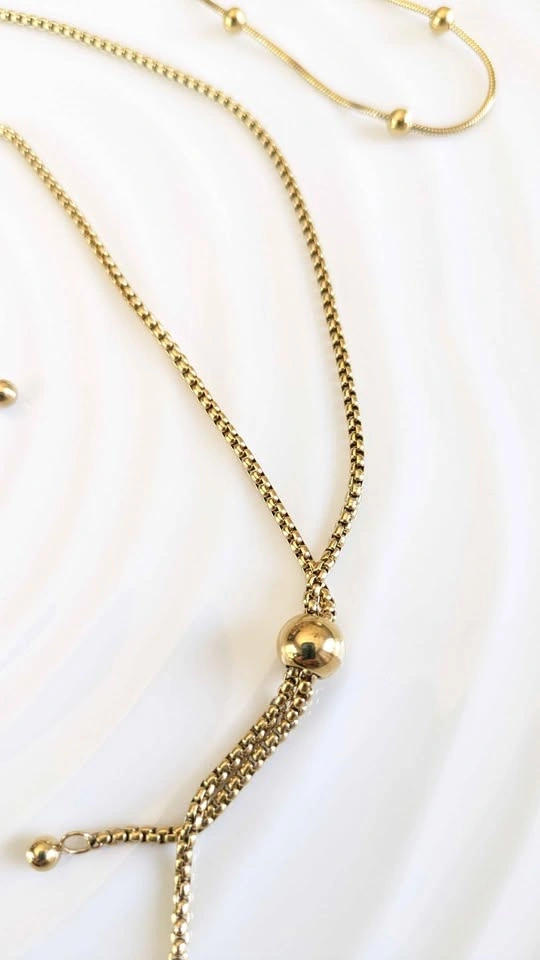 18k gold plated 5-piece jewelry set - photo 2