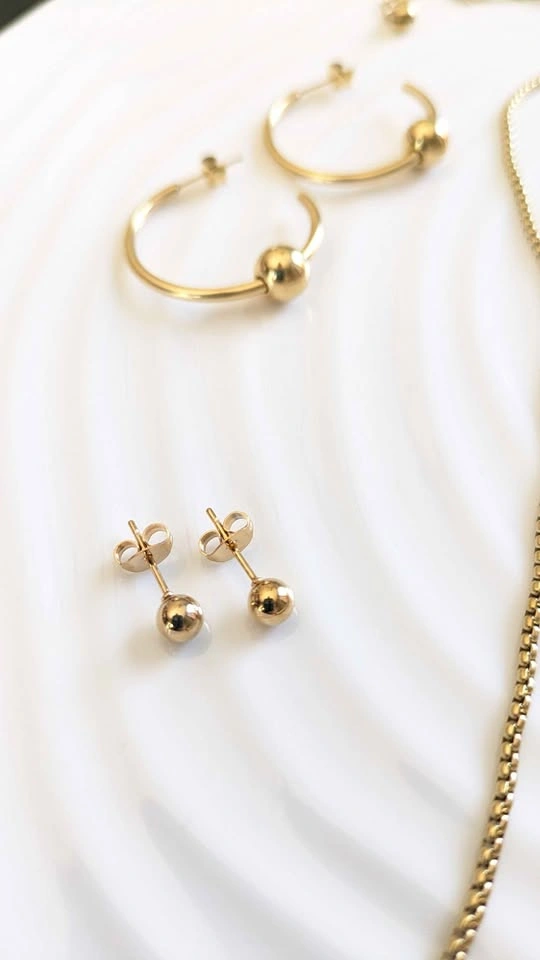 18k gold plated 5-piece jewelry set - photo 4