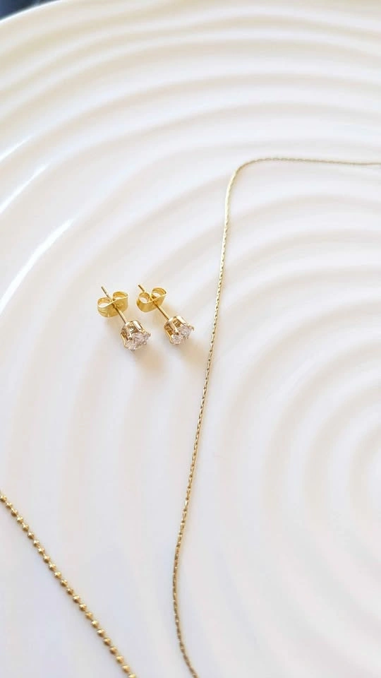18k Gold Plated 5-Piece Jewelry Set - Waterproof - photo 4