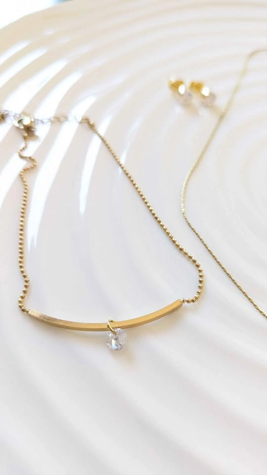 18k Gold Plated 5-Piece Jewelry Set - Waterproof - photo 5