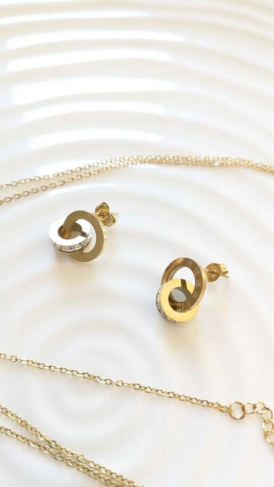 18K Gold-Plated 4-Piece Jewelry Set - photo 4