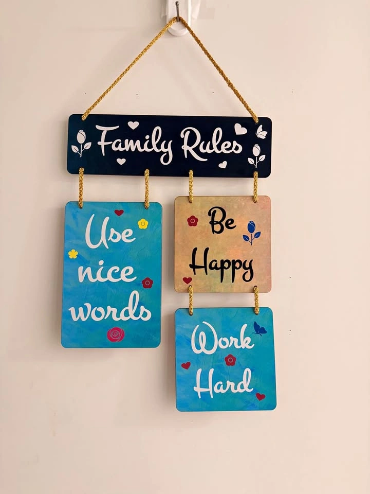 Family Rules Wall Hanging