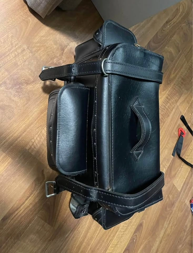 Leather motorcycle travel bags - photo 4