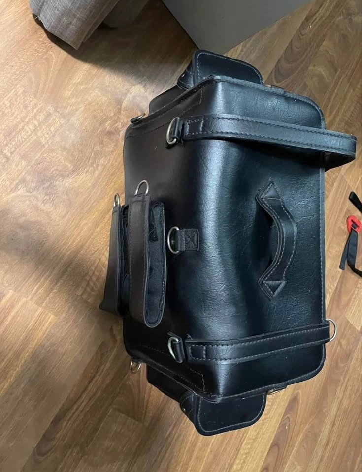 Leather motorcycle travel bags - photo 5