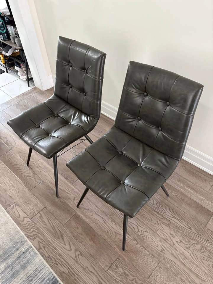 Dining Chair with Vegan Leather - photo 2