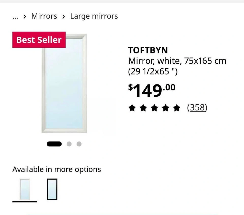 IKEA Mirror Floor Standing