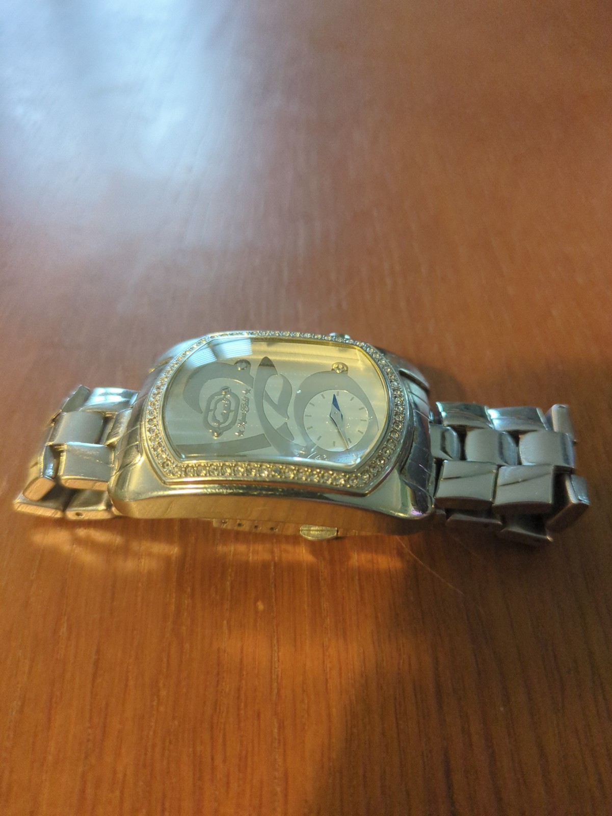 Marc Ecko E95017G3 Silver Crystal-Trim Rectangular Watch UNTESTE - photo 3