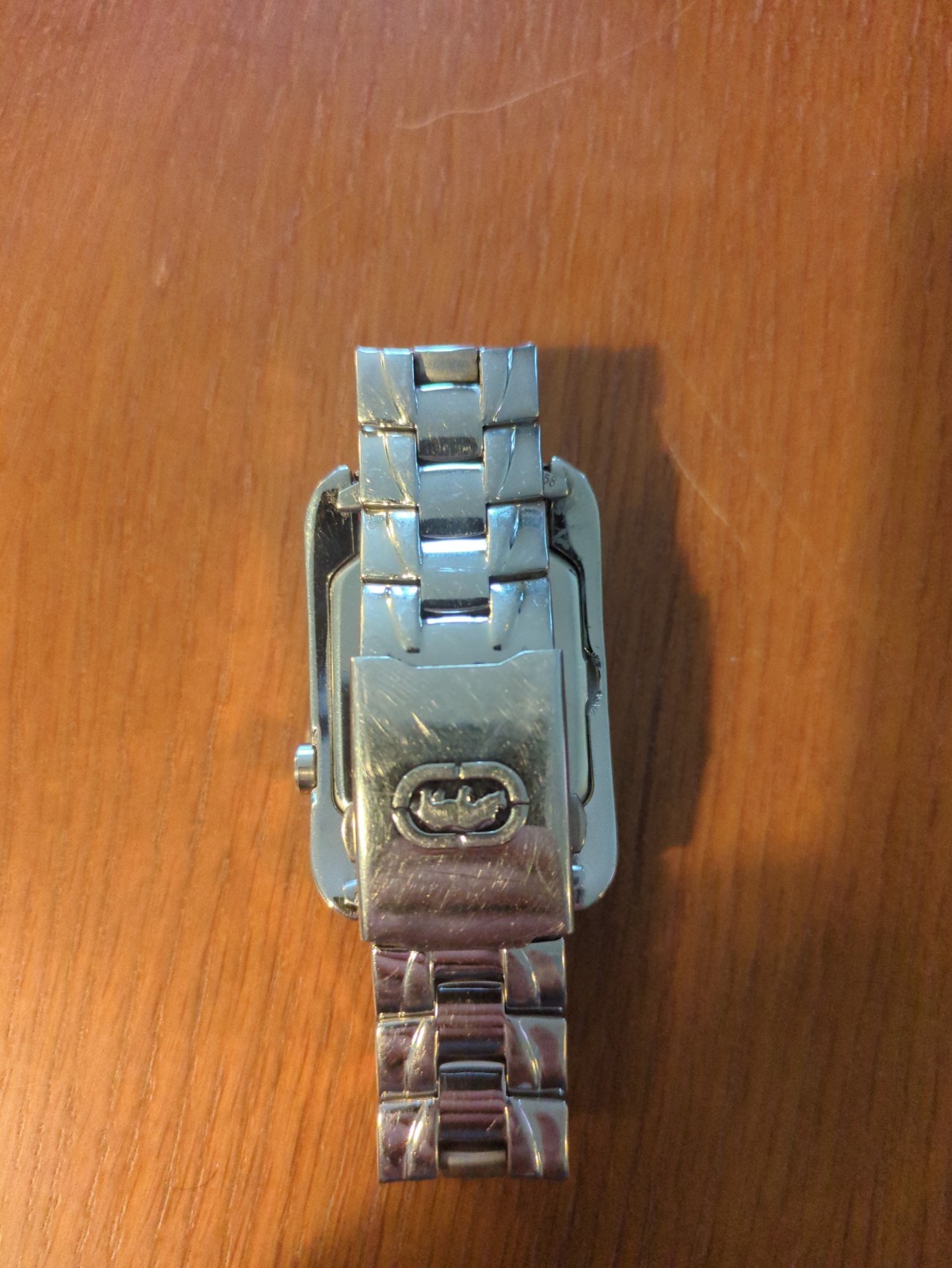 Marc Ecko E95017G3 Silver Crystal-Trim Rectangular Watch UNTESTE - photo 4