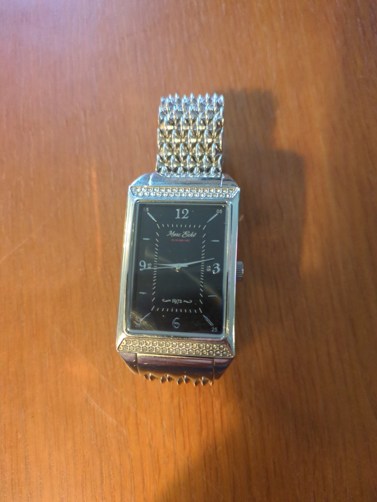 Marc Ecko E13500M1 Silver Men's Rectangular Dress Watch