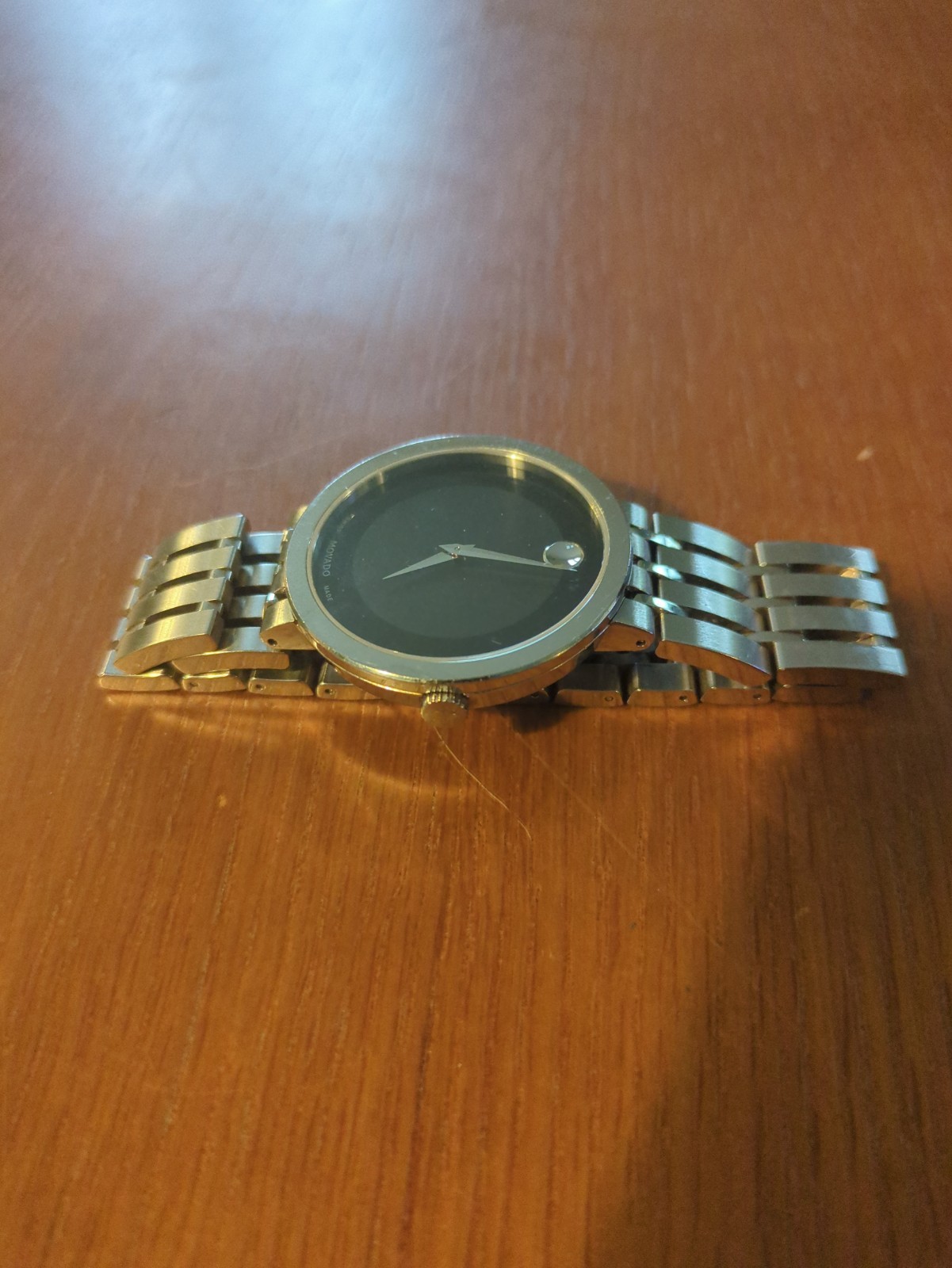 Movado 04 2 14 1372 Stainless Steel Watch with Black Dial - photo 2