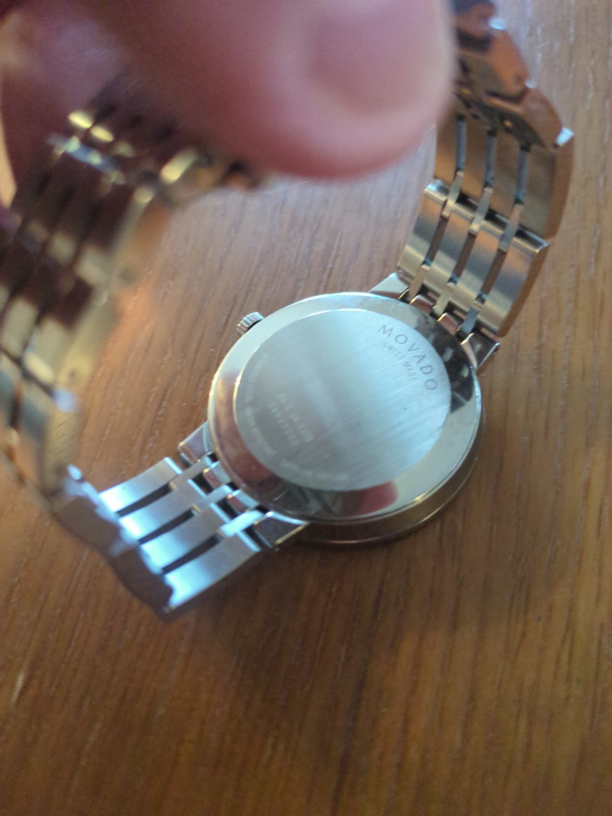 Movado 04 2 14 1372 Stainless Steel Watch with Black Dial - photo 5