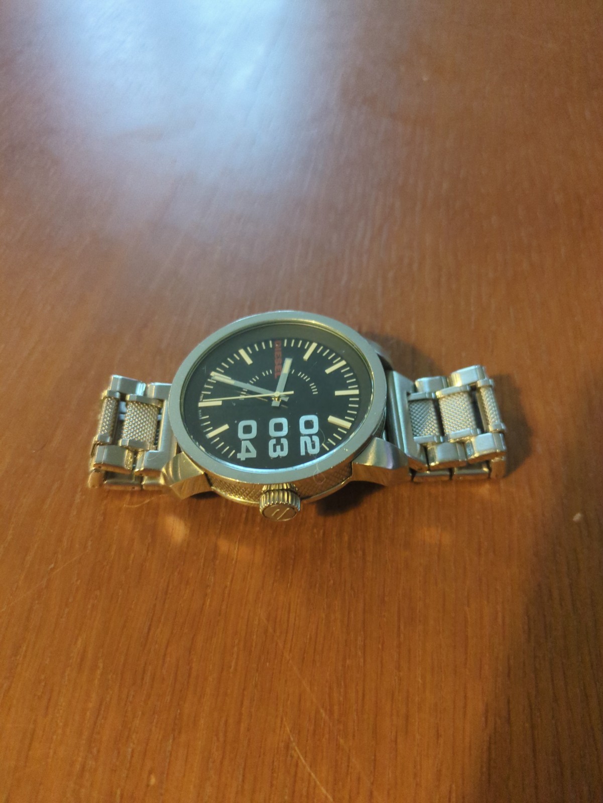 Diesel DZ-1370 Double Down Black Dial Watch Stainless Steel - photo 2