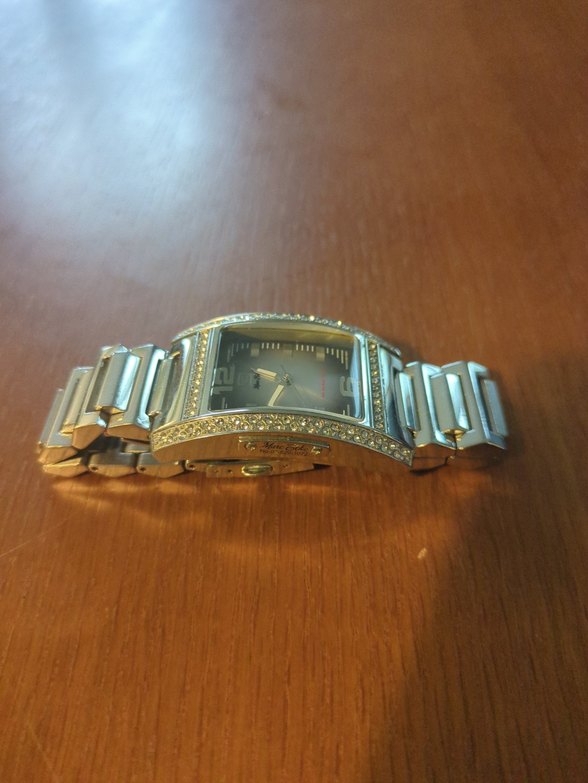 Marc Ecko E95001G1 Silver Rectangular Crystal Accent Watch - photo 3