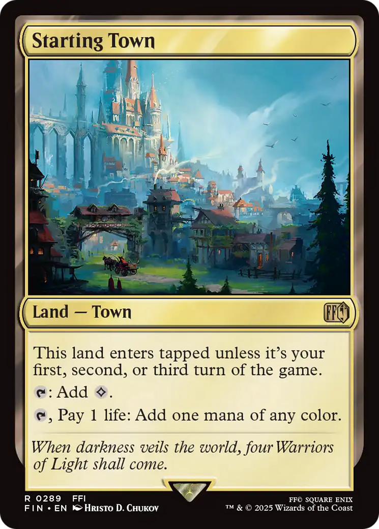 Starting Town FOIL Final Fantasy FIN NM MTG