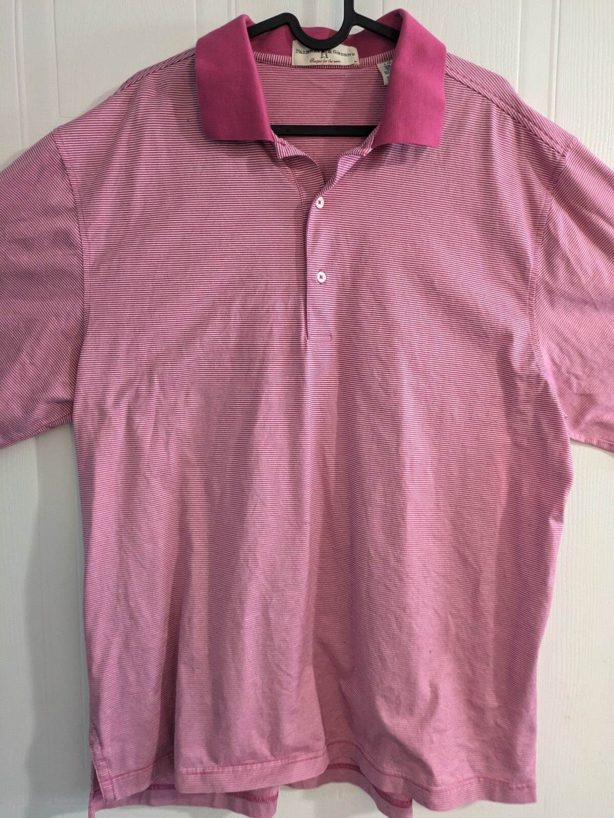 Fairway & Greene Pink and White Polo Large - photo 2