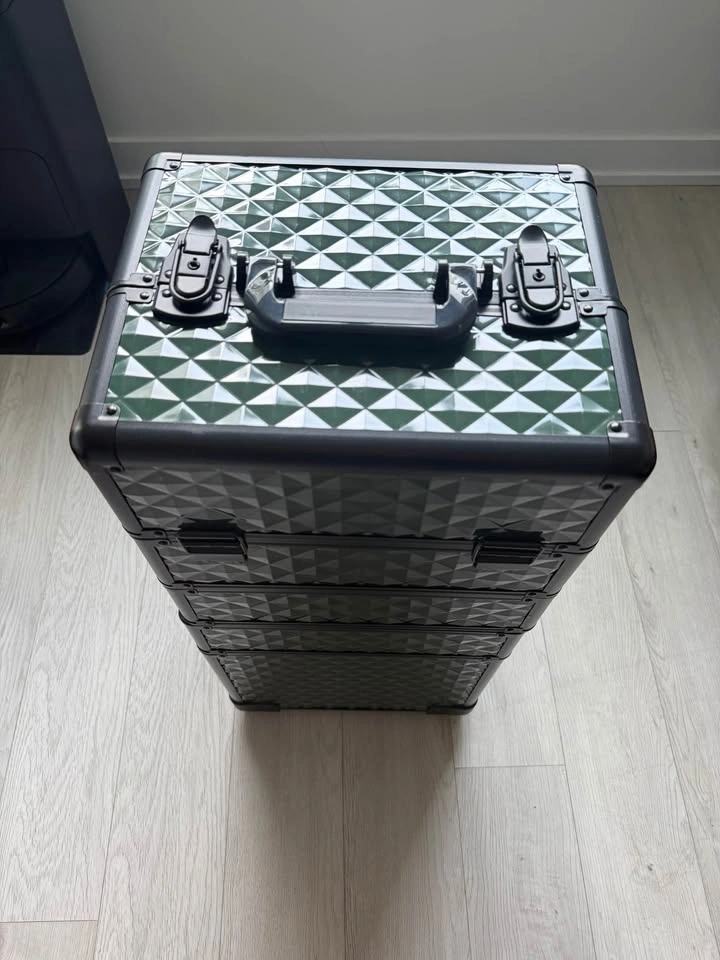 Rolling Makeup Train Case with Wheels — Damaged / As-Is - photo 5