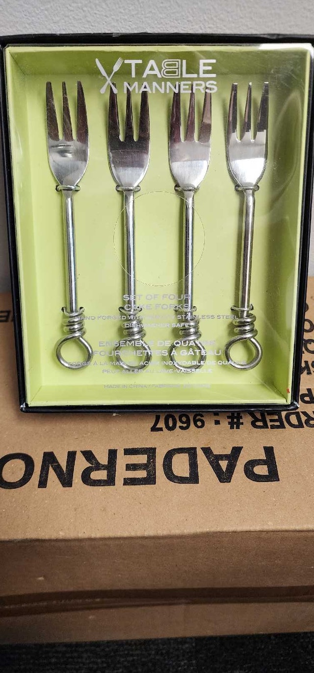 Table Manners Cake Forks Brand New