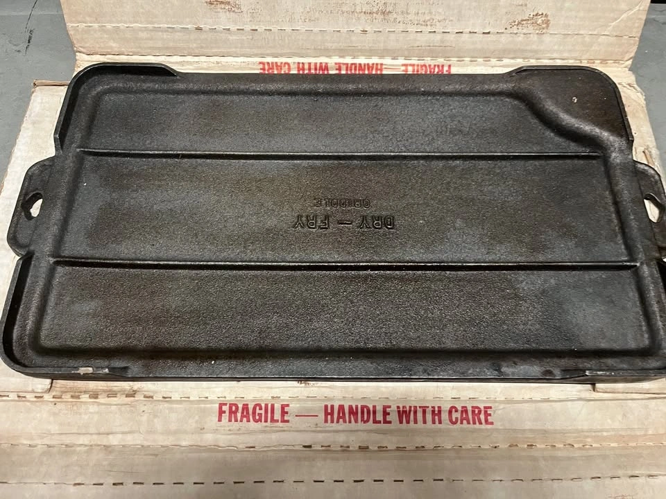 NOS Cast Iron Griddle - Birmingham Stove and Range (BSR) Dry-Fry - photo 2