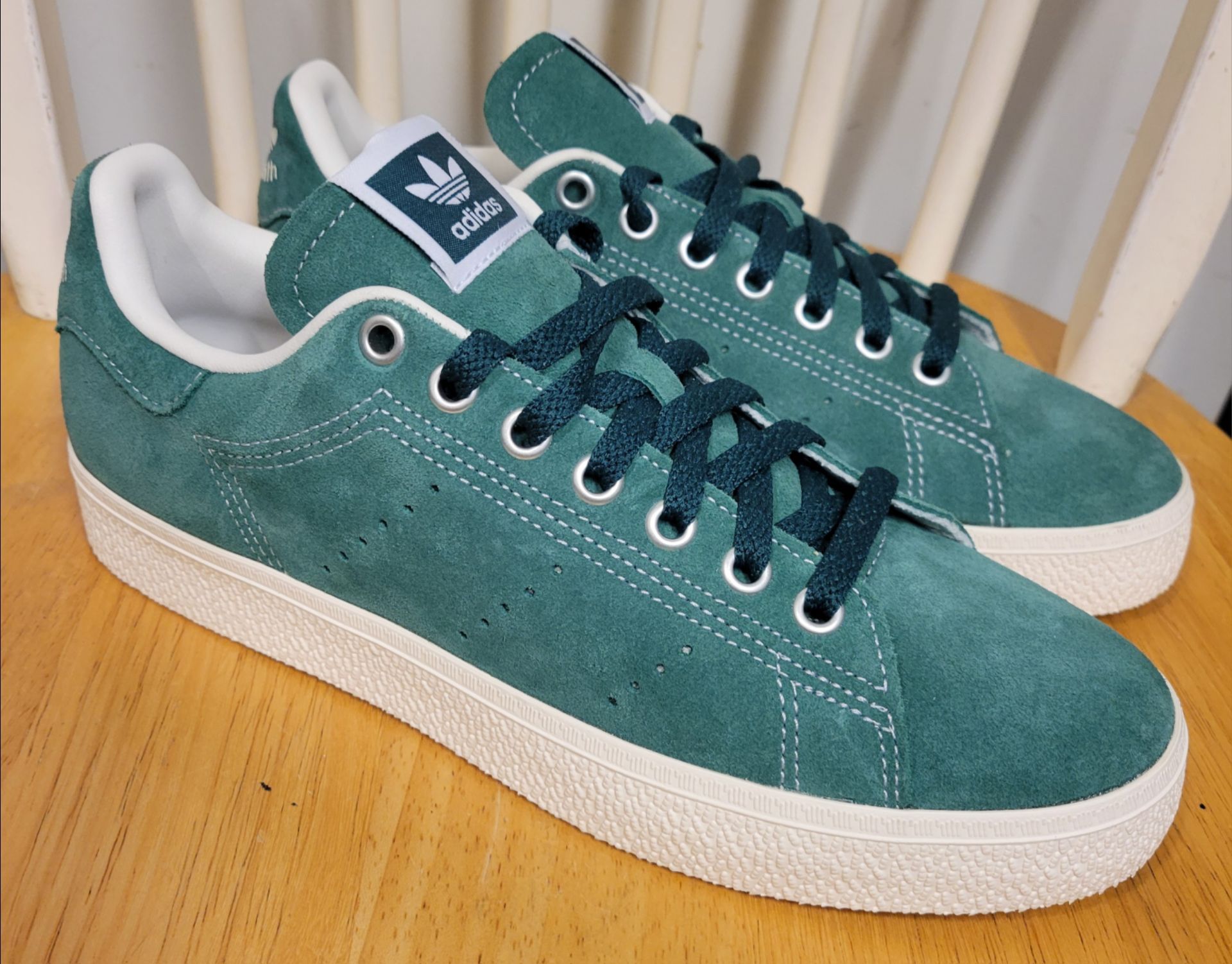 Adidas Stan Smith CS Men's Suede Green Sneakers Size 7 / NEW