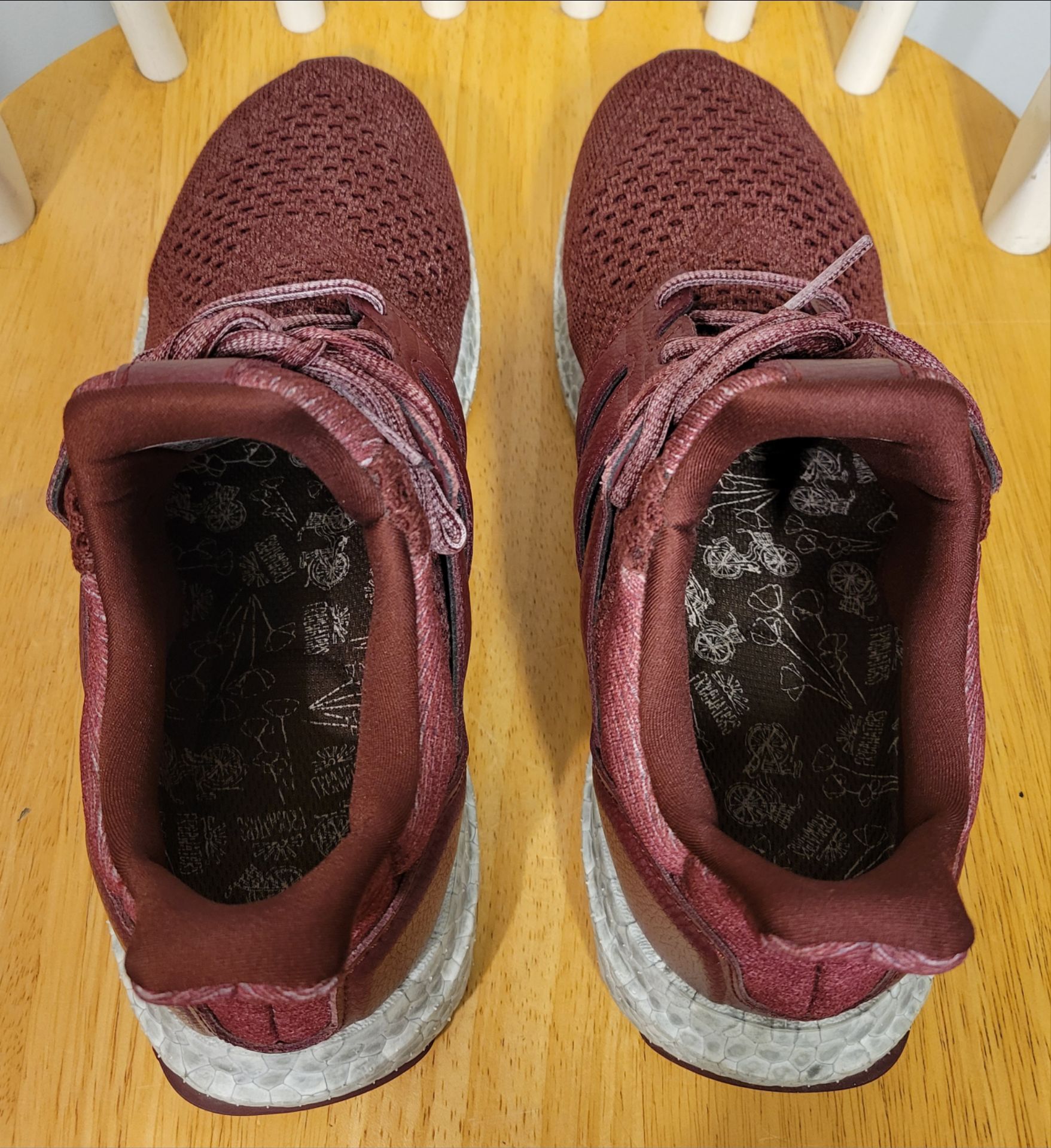 Adidas Ultraboost 1.0 Burgundy Sneakers Mens 9 / Womens 11 - photo 4